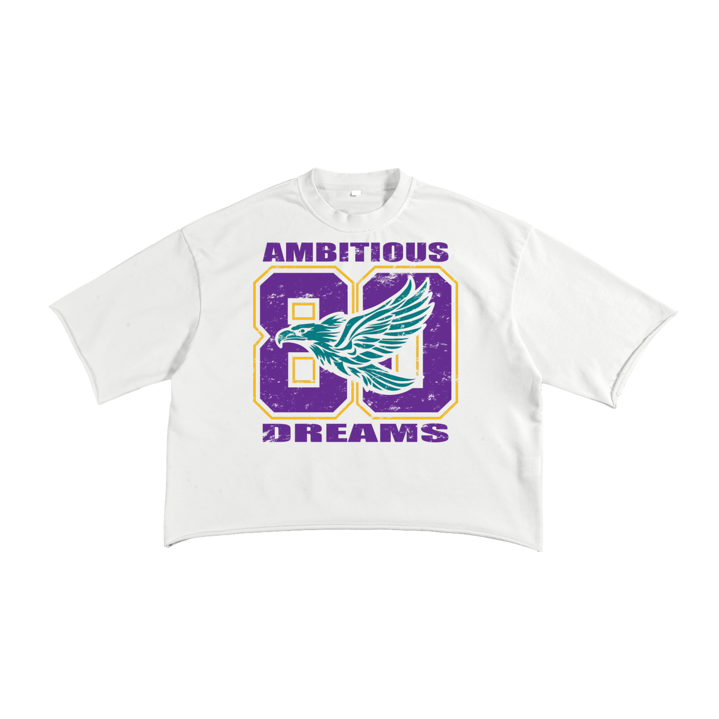 Ambitious Dreams "80's Fly" French Terry Raw Edge T-Shirt