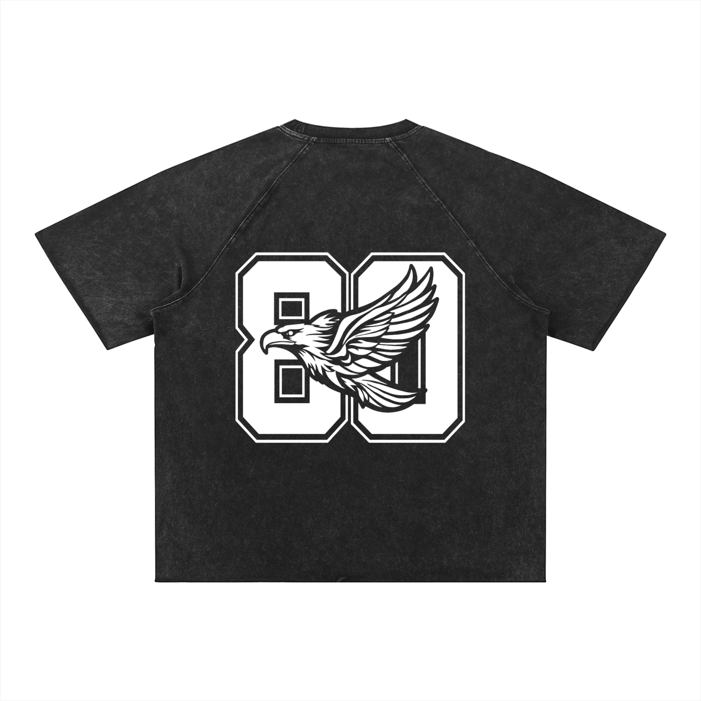 Ambitious Dreams " 80's Fly " Unisex Mineral Wash Raw Edge T-Shirt