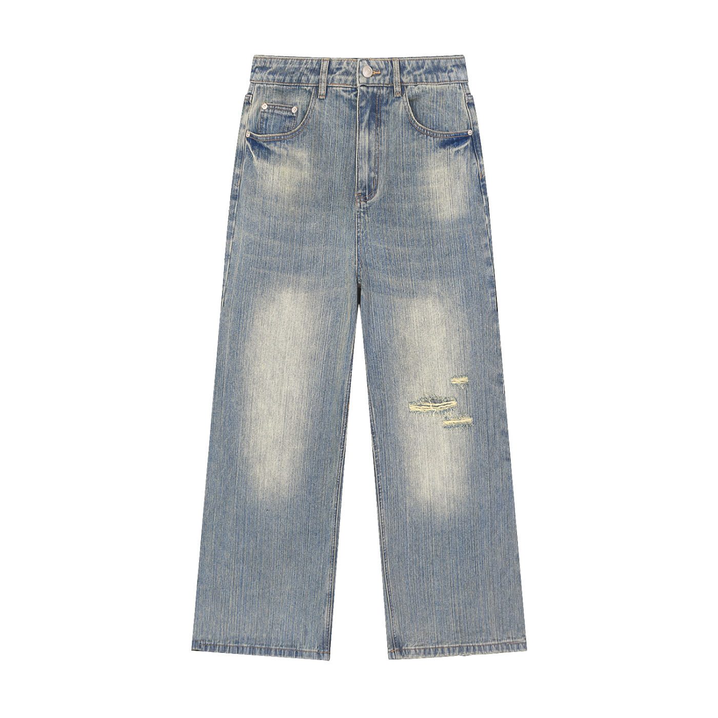 Ambitious Dreams Vintage Wash Distressed Denim Jeans