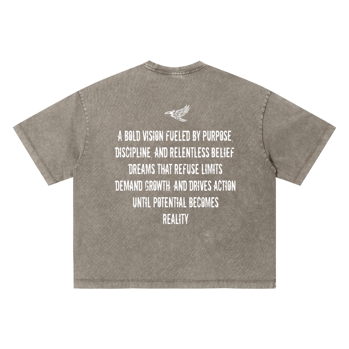 Ambitious Dreams " Define Ambitious Dreams " Unisex Vintage Wash Boxy T-Shirt