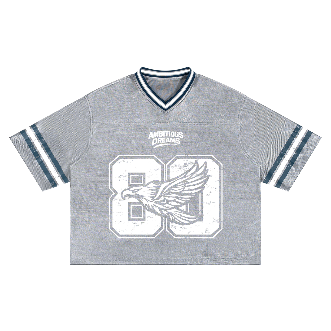 Ambitious Dreams " 80's Fly " Unisex Boxy Striped Football Jersey