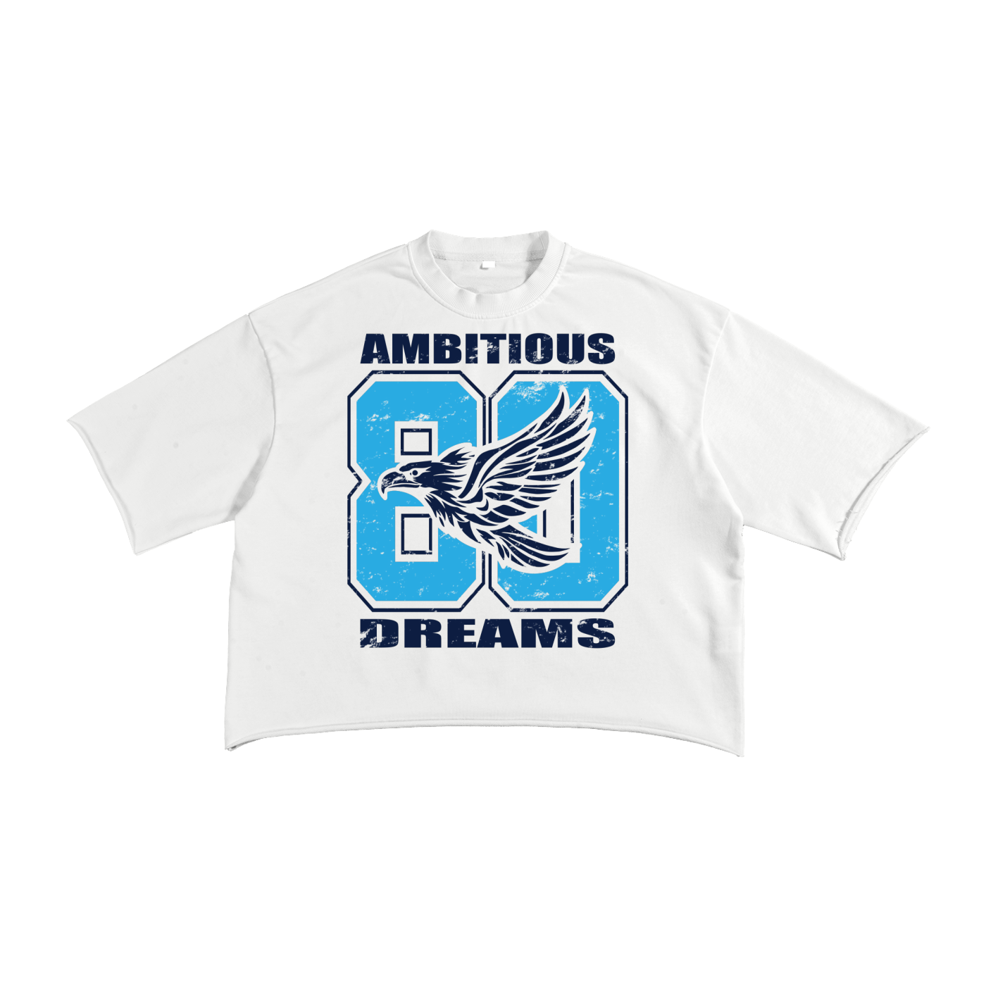 Ambitious Dreams "80's Fly" French Terry Raw Edge T-Shirt