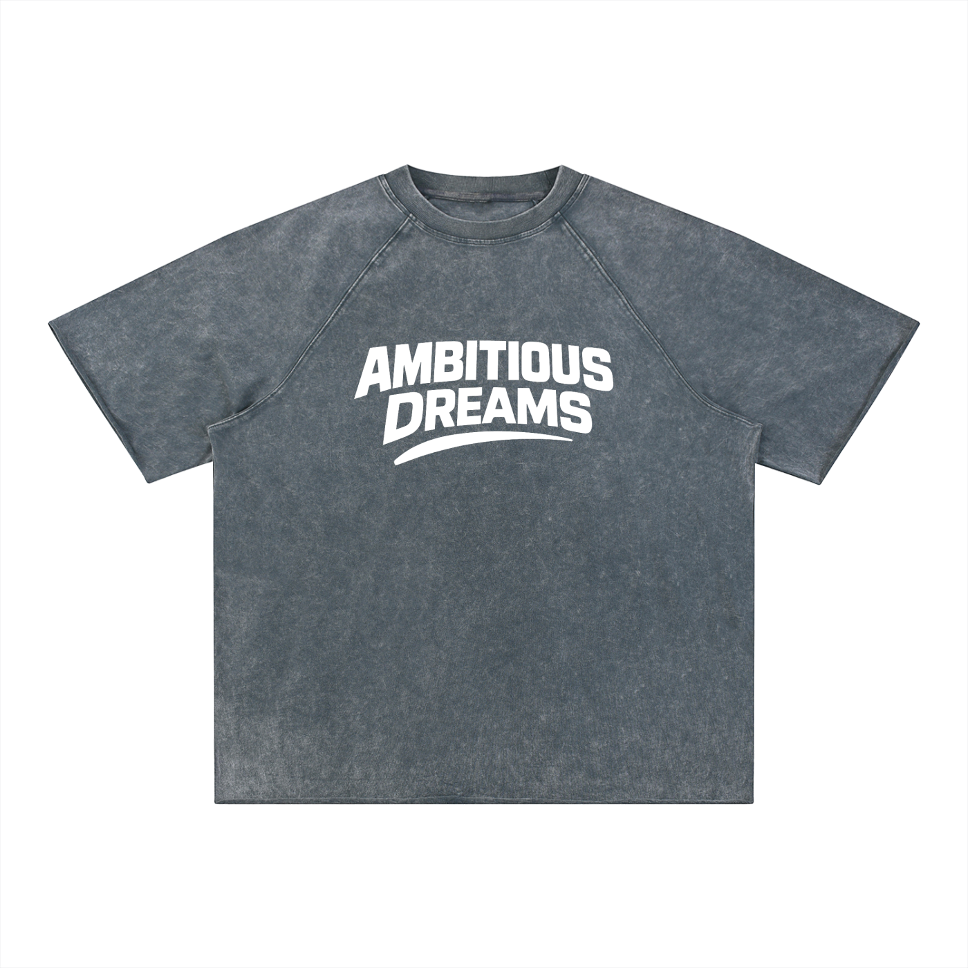 Ambitious Dreams " 80's Fly " Unisex Mineral Wash Raw Edge T-Shirt