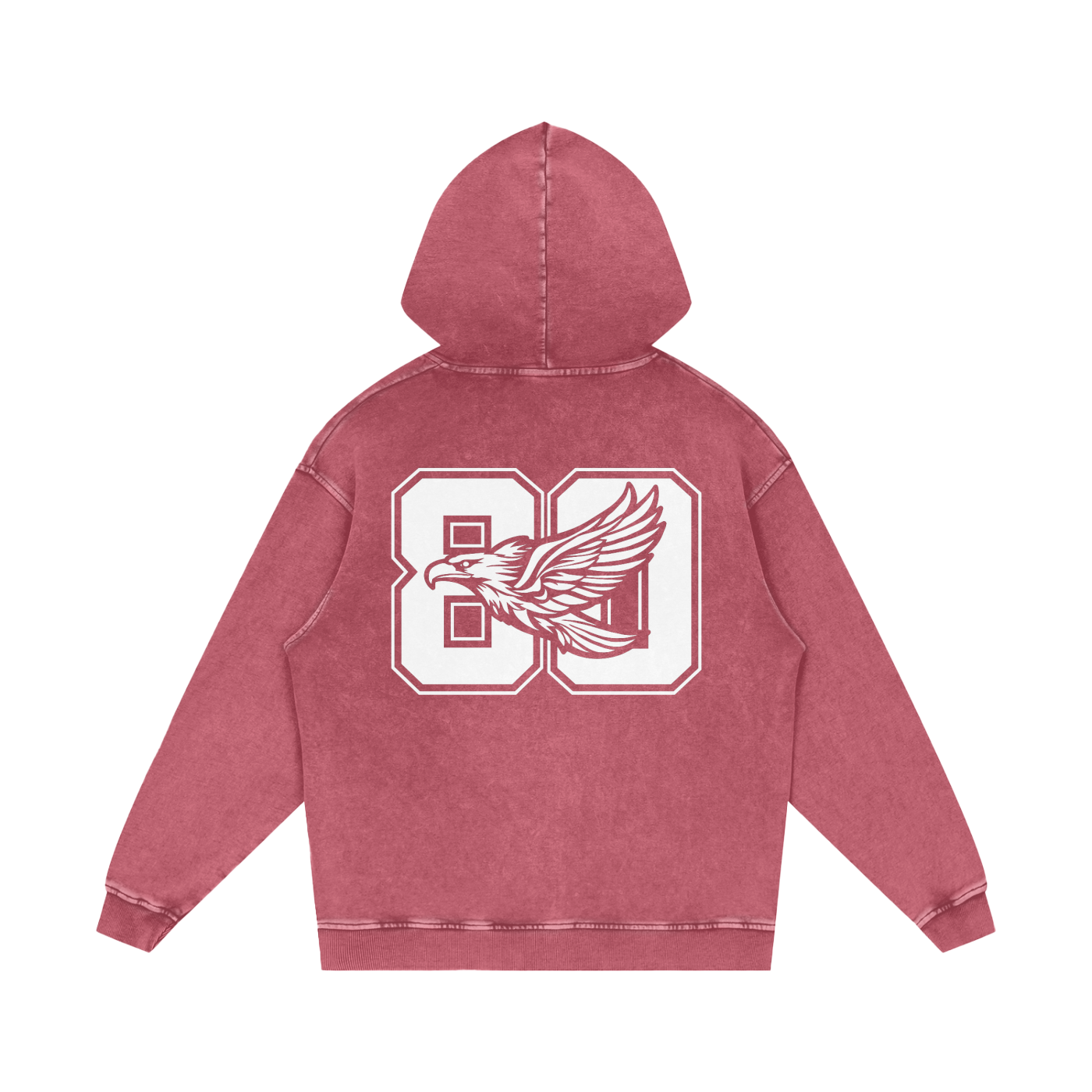Ambitious Dreams " 80's Fly " Snow Washed Loose Cotton Hoodie