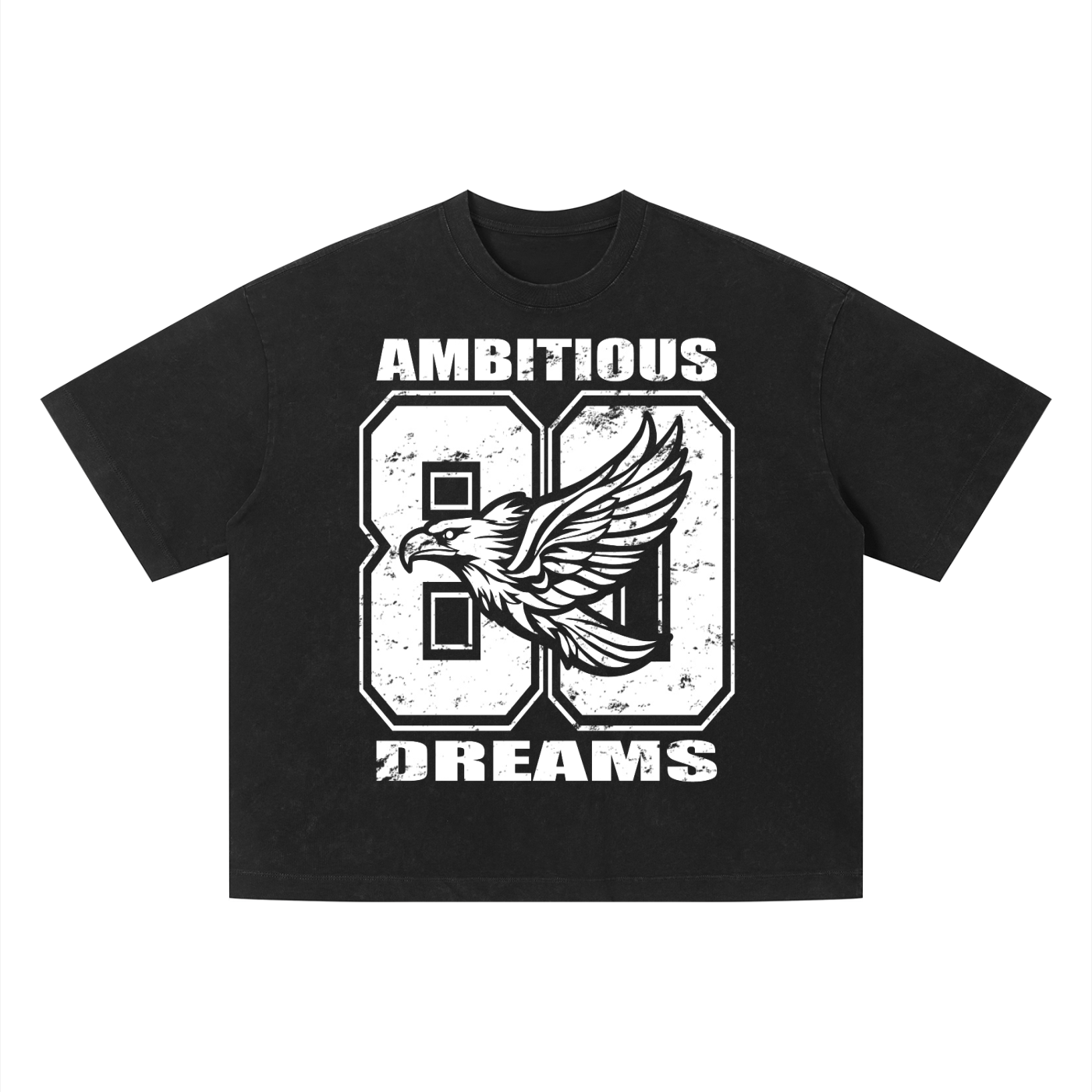 Ambitious Dreams " 80's Fly " Unisex Vintage Wash Boxy T-Shirt