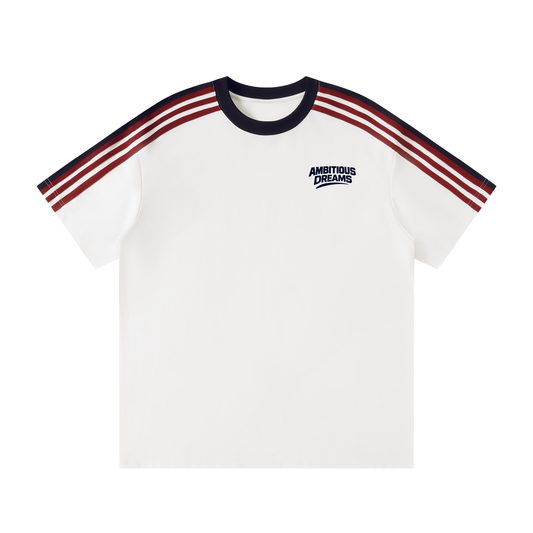 Ambitious Dreams Unisex Colorblock Striped T-Shirt