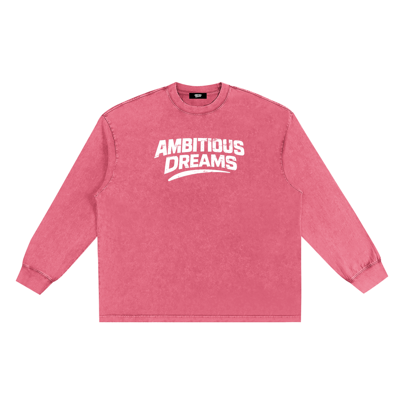 Ambitious Dreams Snow Washed Frayed Edge T-Shirt