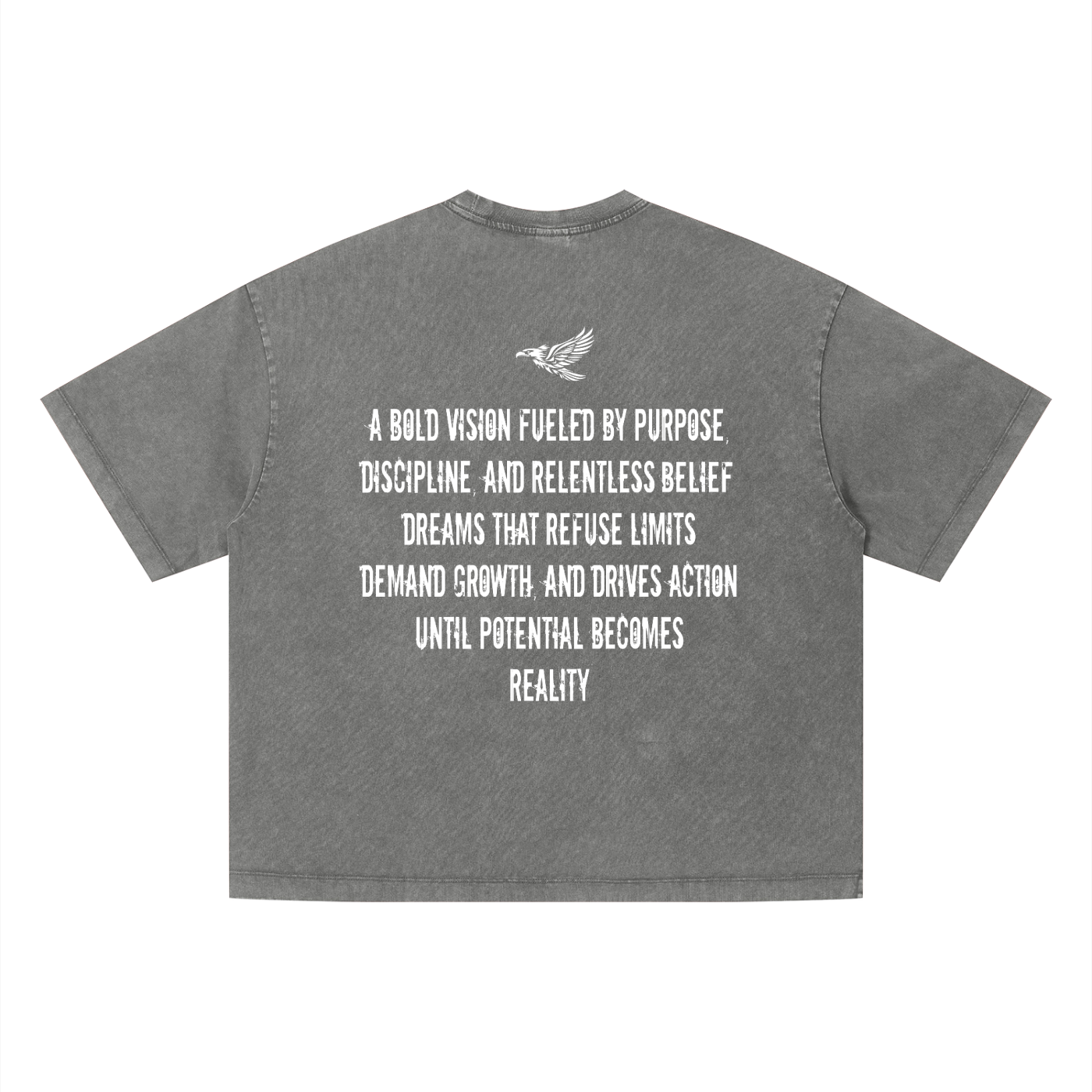 Ambitious Dreams " Define Ambitious Dreams " Unisex Vintage Wash Boxy T-Shirt