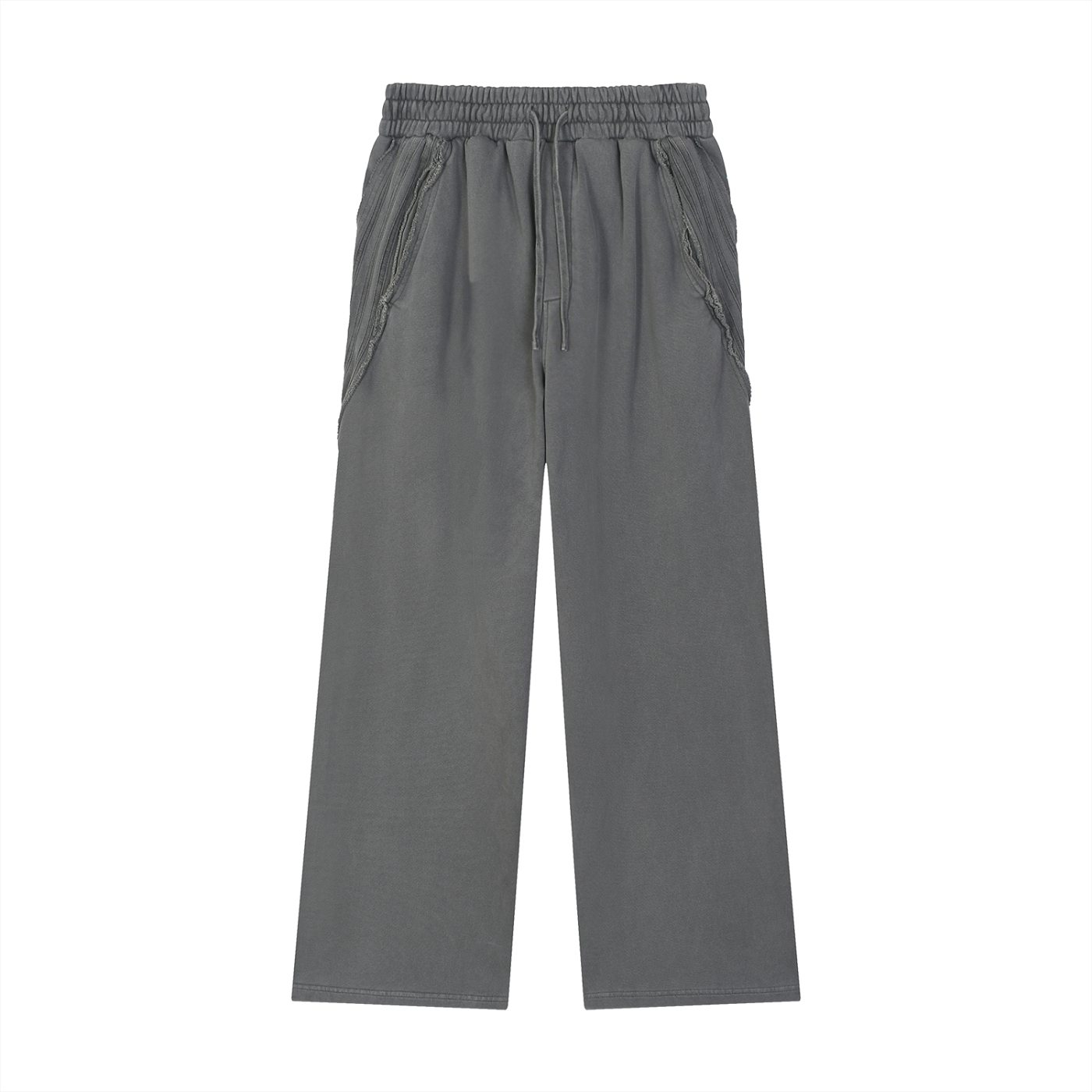 Ambitious Dreams Snow Washed Tape Raw Edge Sweatpants