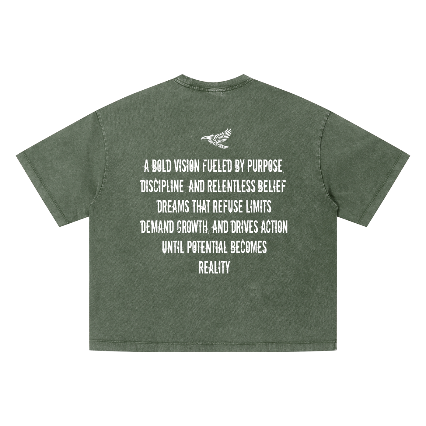Ambitious Dreams " Define Ambitious Dreams " Unisex Vintage Wash Boxy T-Shirt