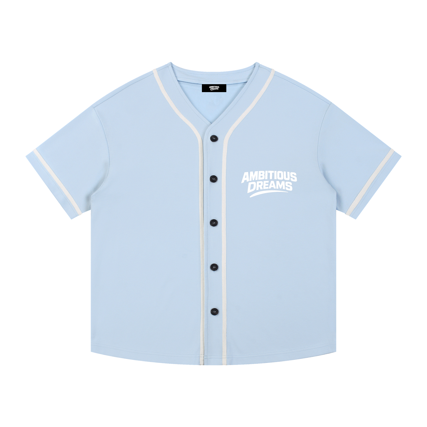 Ambitious Dreams "Dreams Into Reality" Contrast Piped Button-Up Jersey