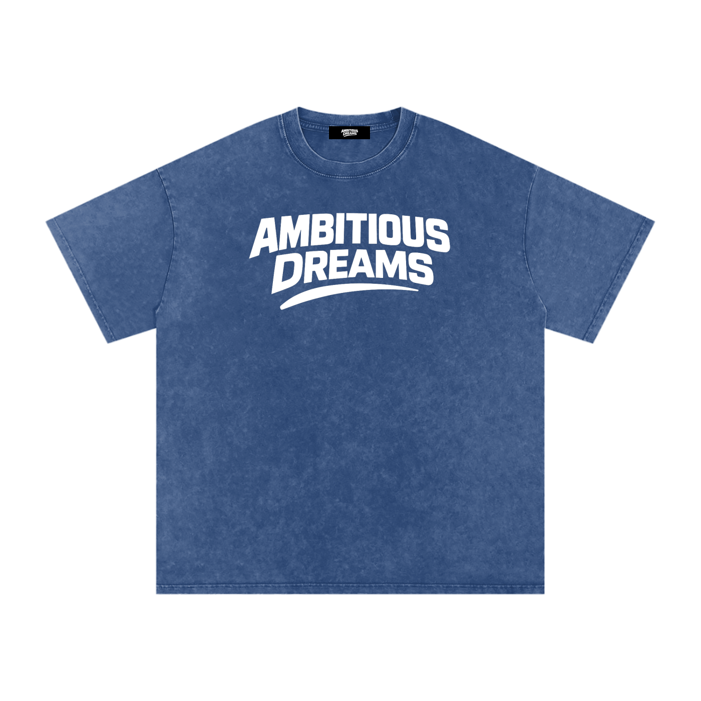 Ambitious Dreams " 80's Fly " Snow Washed Oversized Cotton T-Shirt