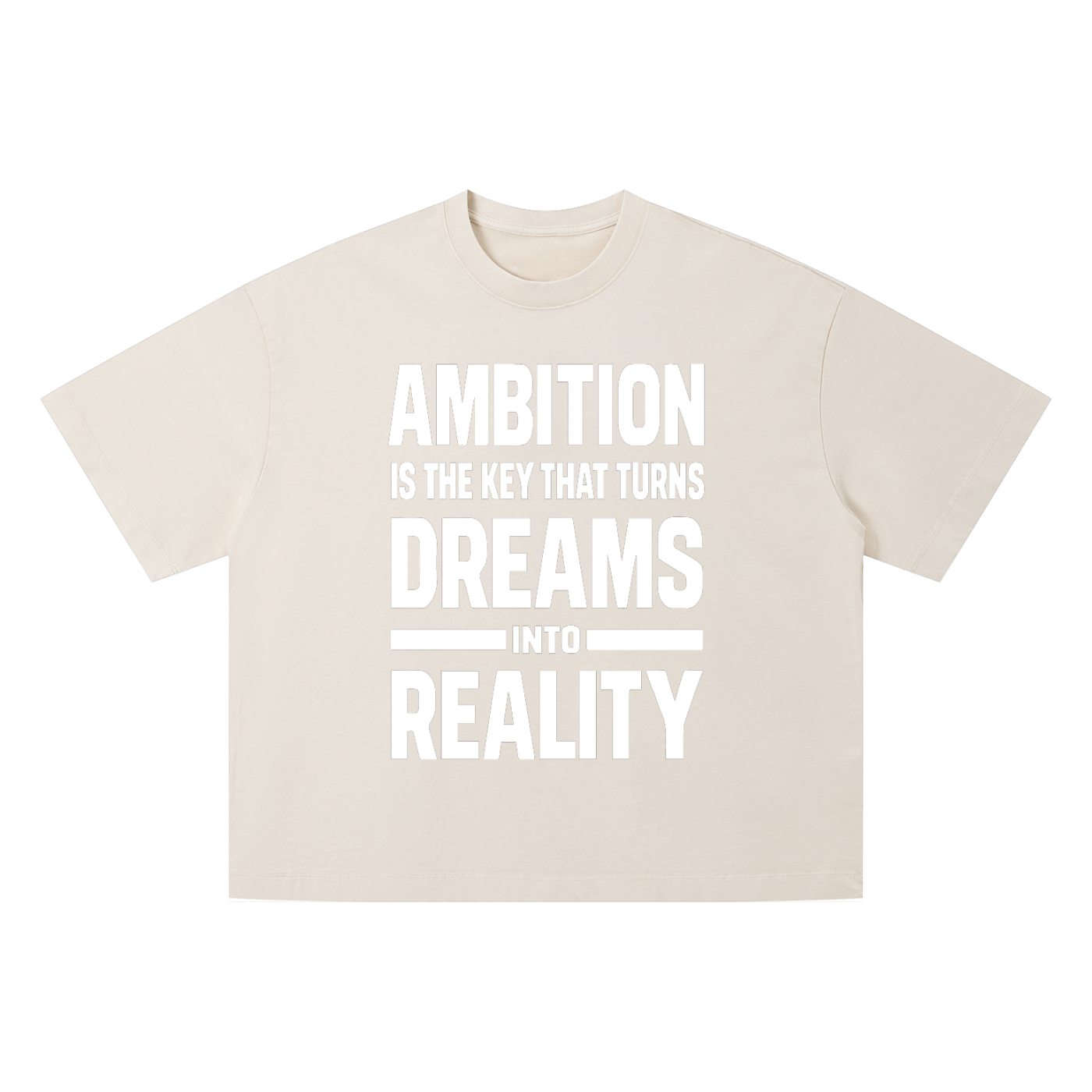 Ambitious Dreams " Dreams Into Reality " Unisex Vintage Wash Boxy T-Shirt