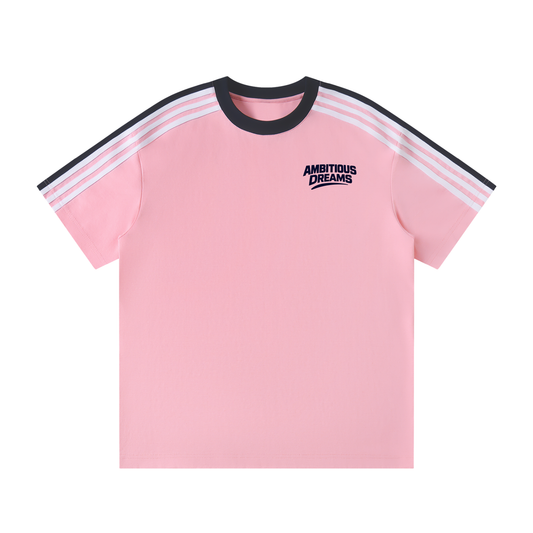 Ambitious Dreams Unisex Colorblock Striped T-Shirt