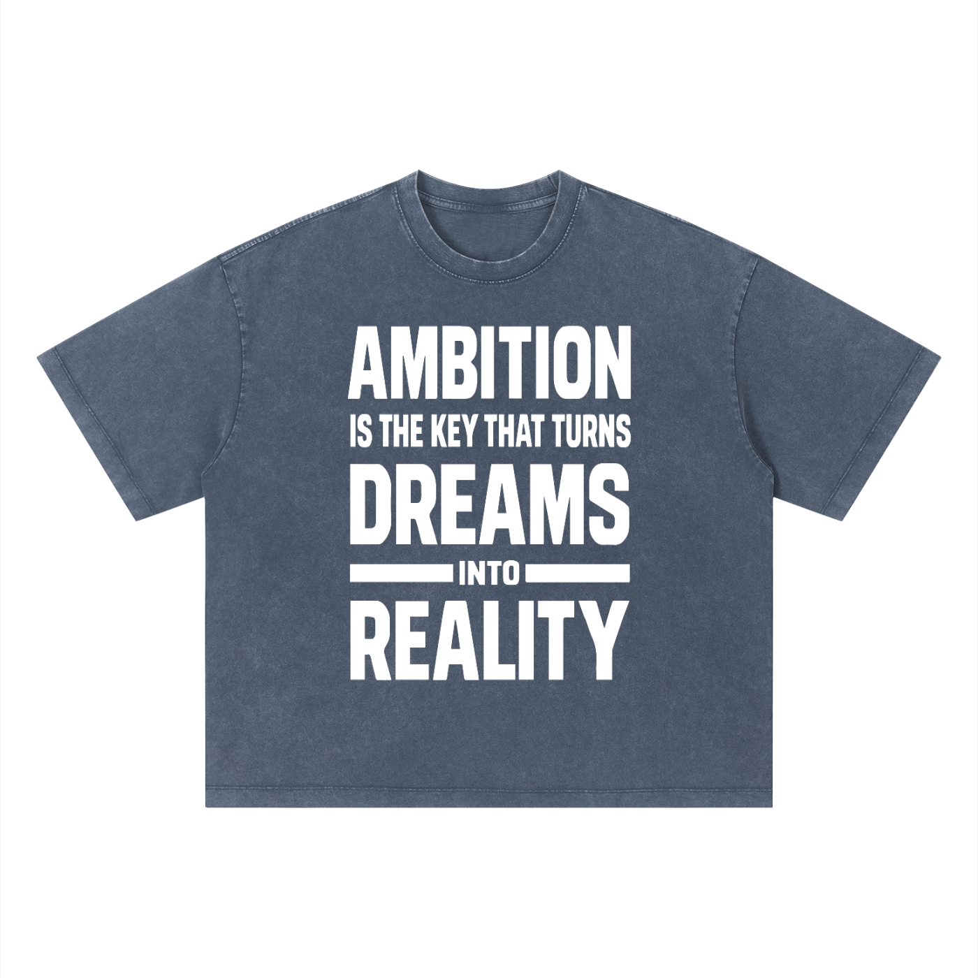 Ambitious Dreams " Dreams Into Reality " Unisex Vintage Wash Boxy T-Shirt