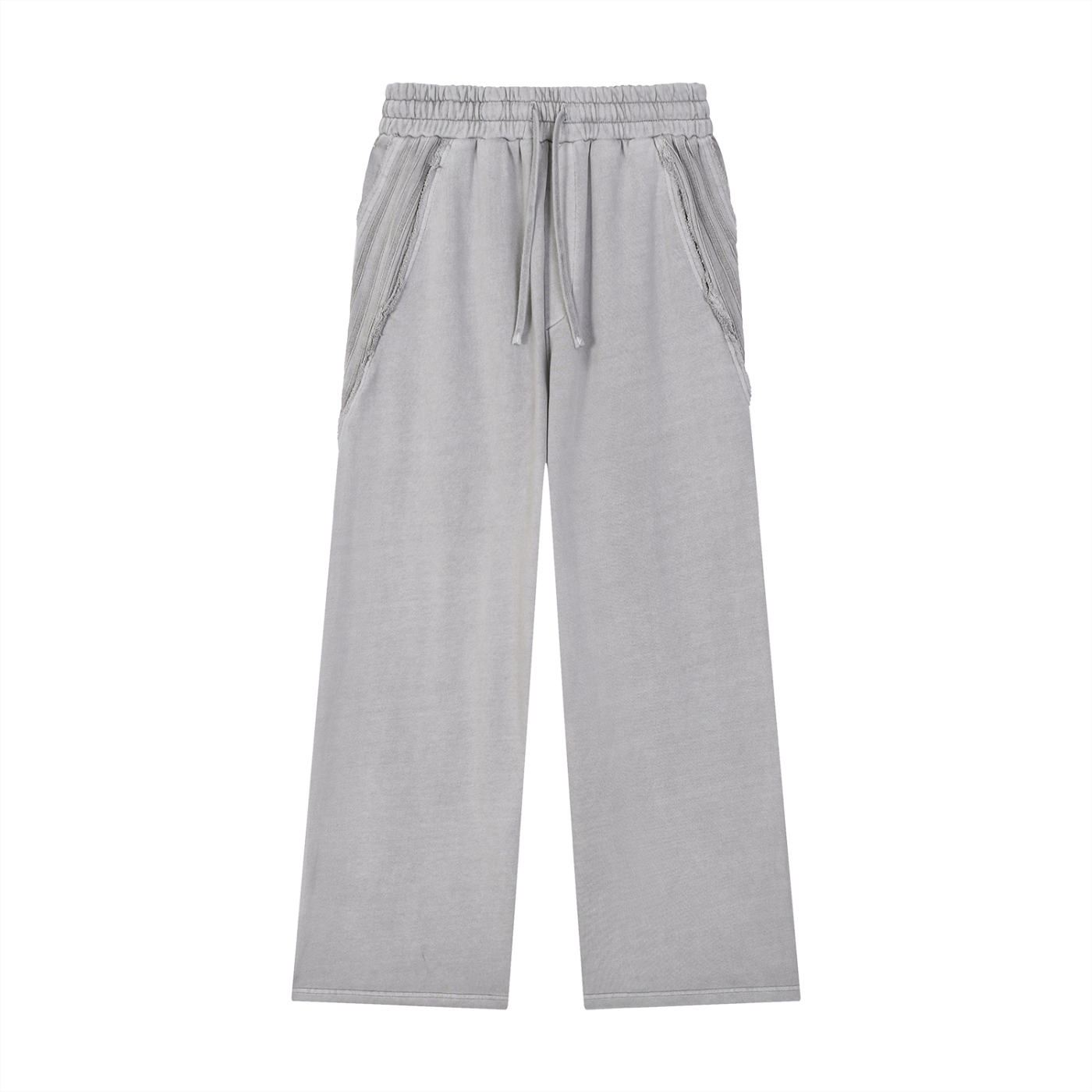 Ambitious Dreams Snow Washed Tape Raw Edge Sweatpants