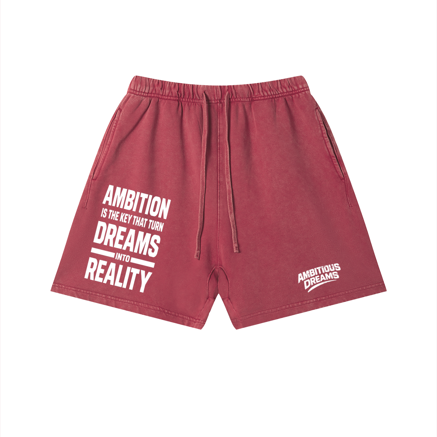 Ambitious Dreams " Dreams Into Reality " Unisex Vintage Wash Cotton Shorts