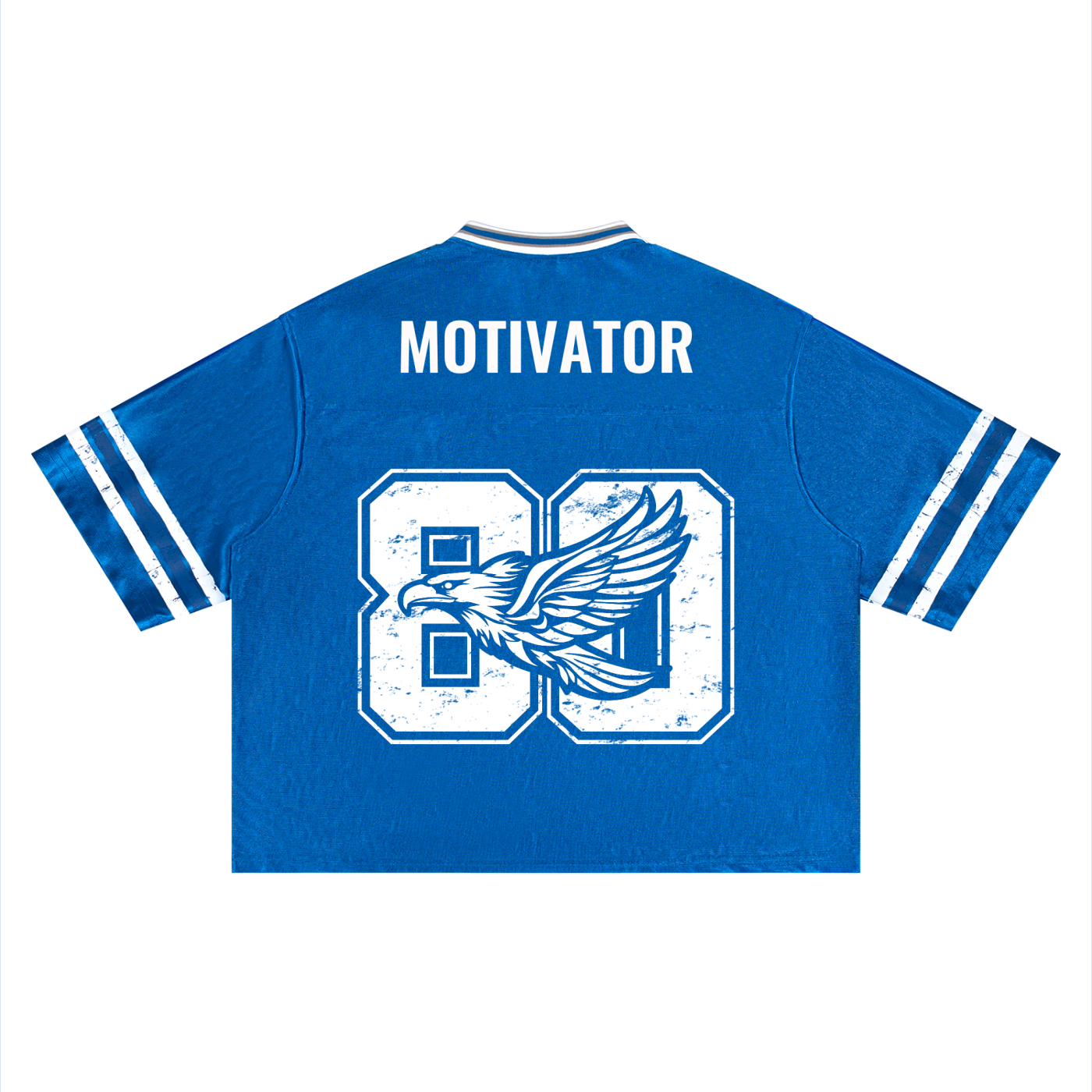 Ambitious Dreams " 80's Fly " Unisex Boxy Striped Football Jersey