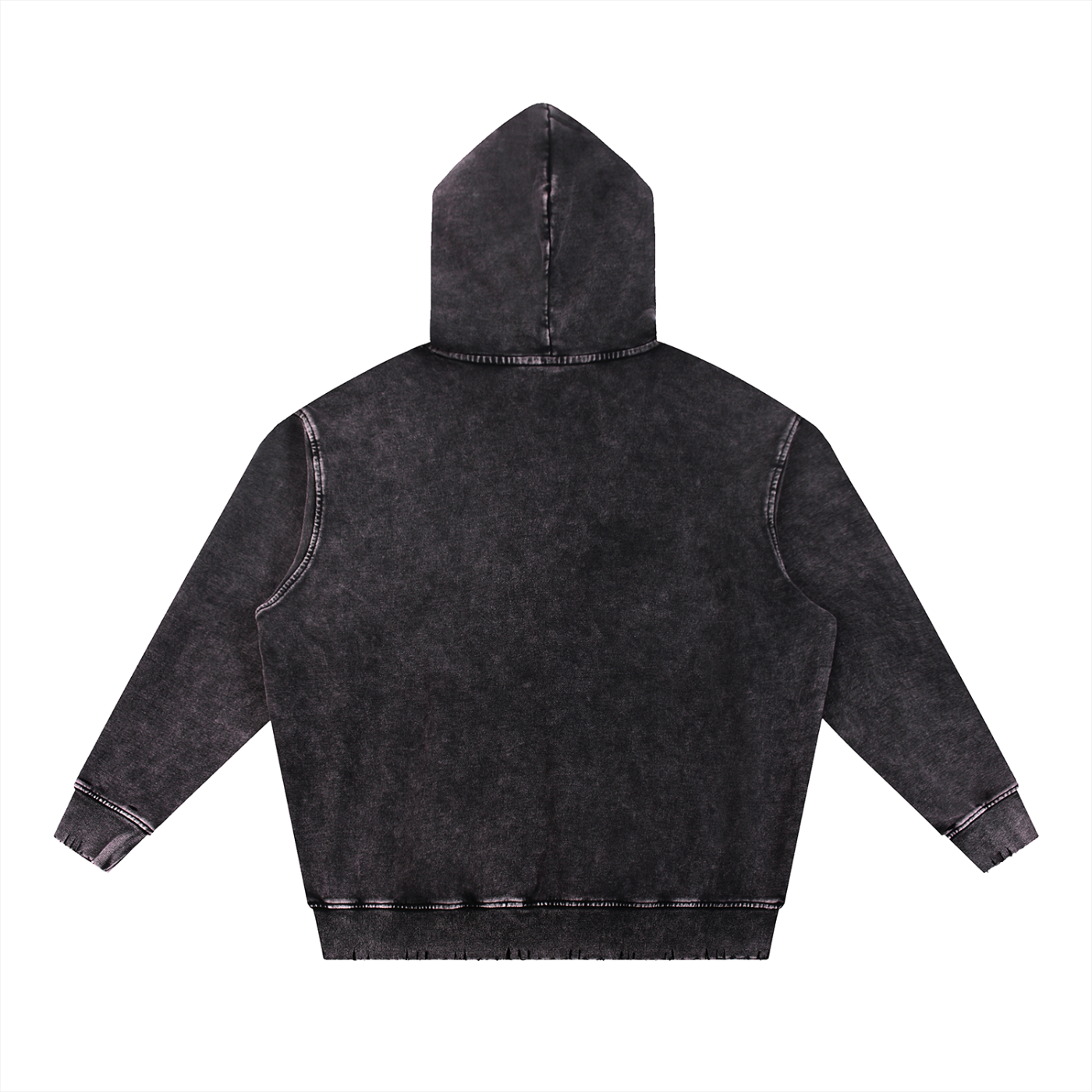 Ambitious Dreams Snow Wash Hand-Frayed Heavyweight  Hoodie
