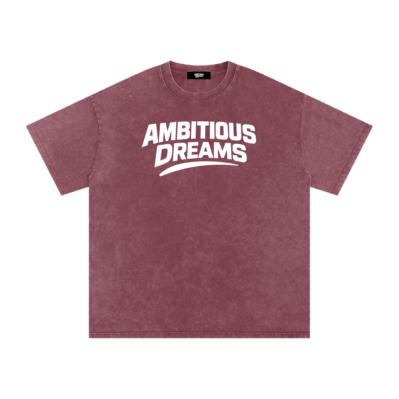 Ambitious Dreams " 80's Fly " Snow Washed Oversized Cotton T-Shirt