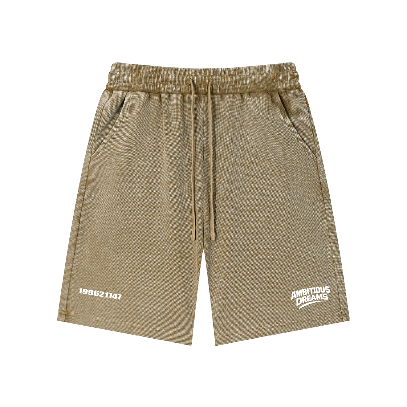 Ambitious Dreams Mineral Wash Waffle Knit Shorts