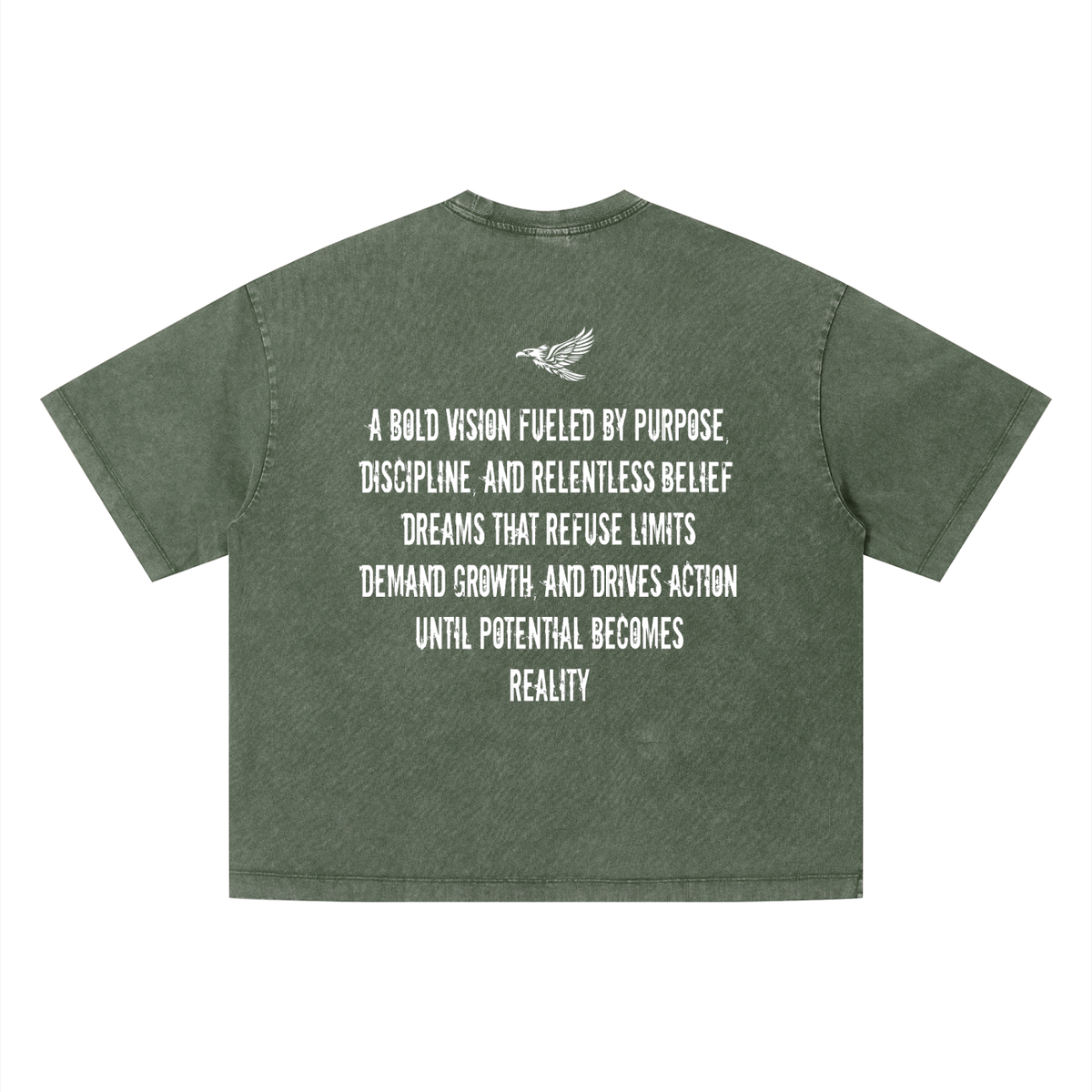 Ambitious Dreams " Define Ambitious Dreams " Unisex Vintage Wash Boxy T-Shirt