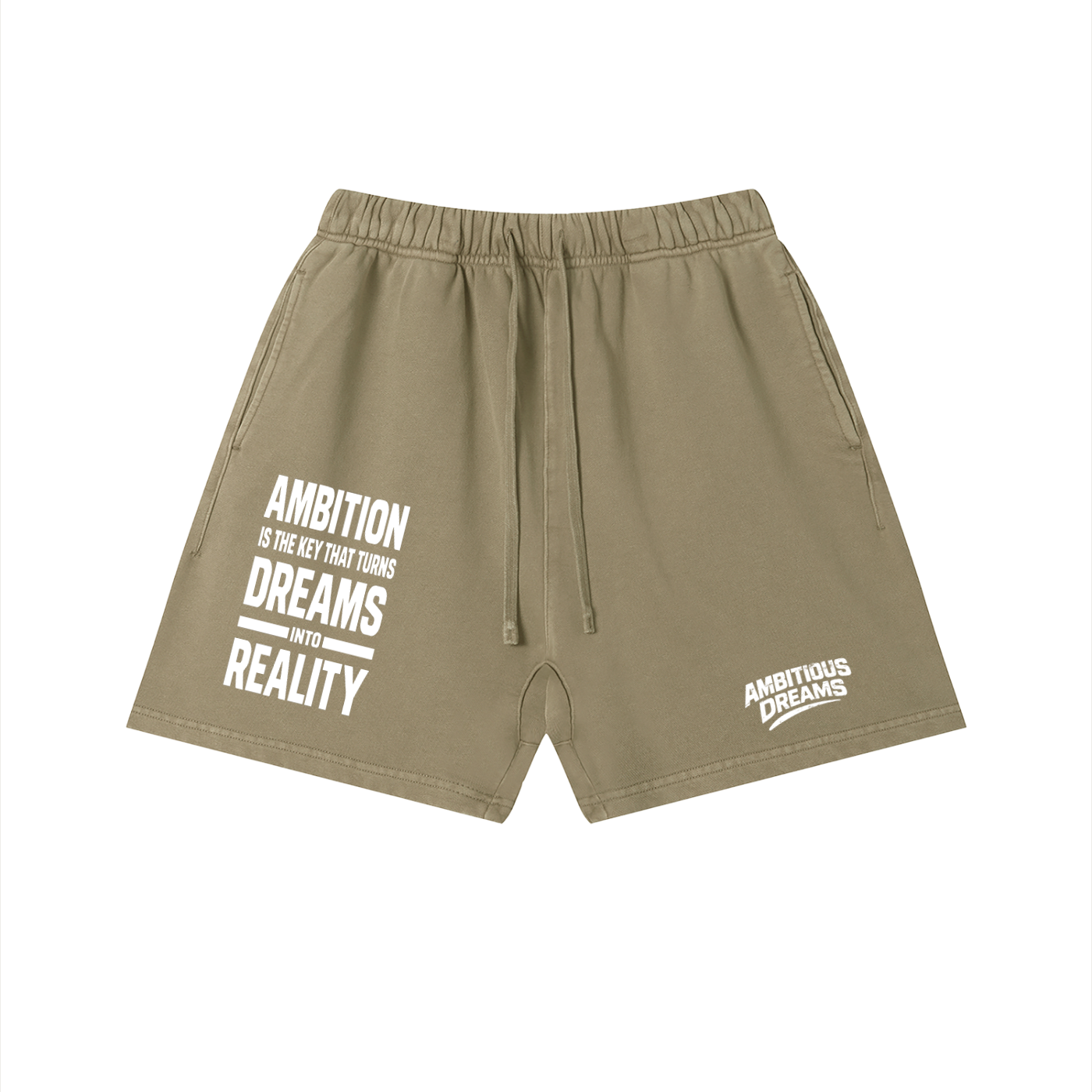 Ambitious Dreams " Dreams Into Reality " Unisex Vintage Wash Cotton Shorts