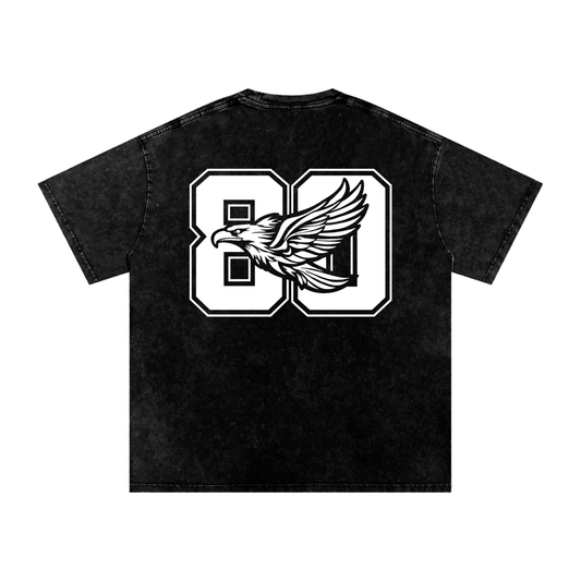 Ambitious Dreams " 80's Fly " Snow Washed Oversized Cotton T-Shirt