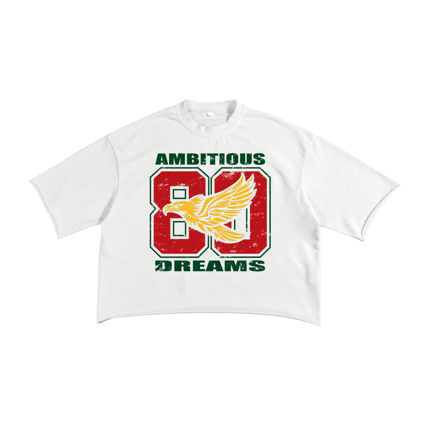 Ambitious Dreams "80's Fly" French Terry Raw Edge T-Shirt