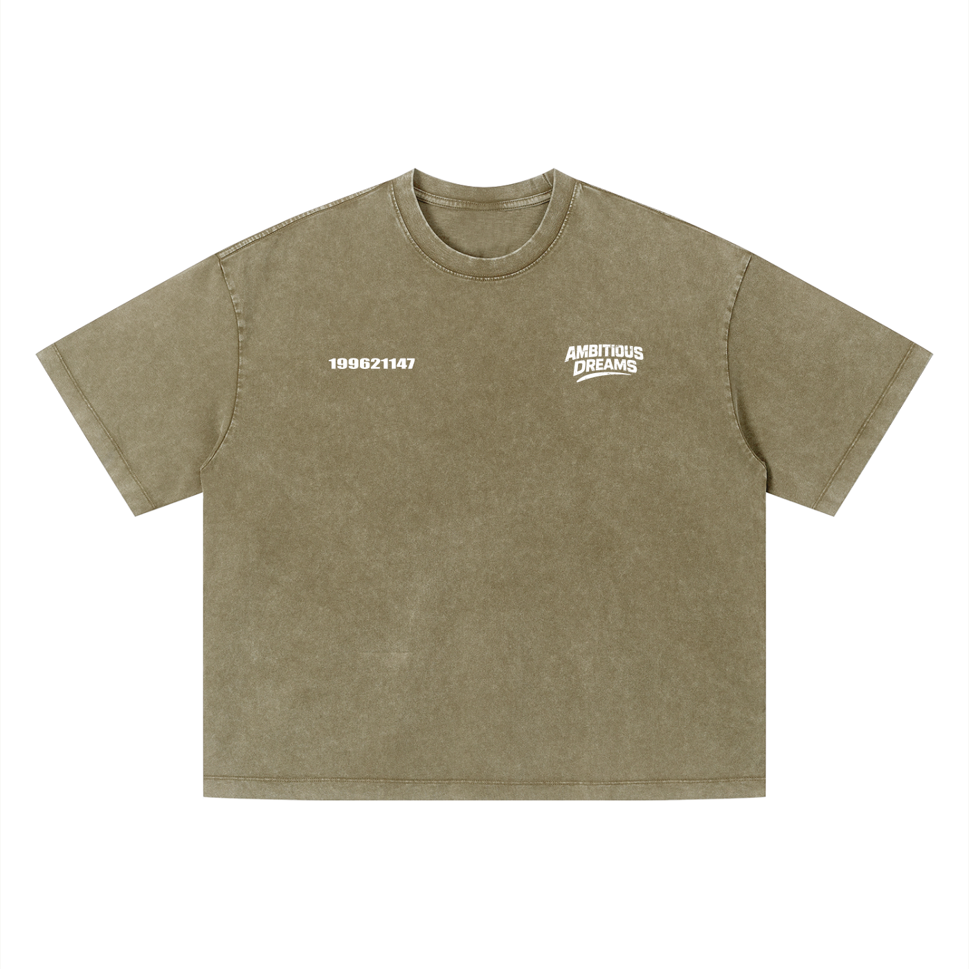 Ambitious Dreams " Define Ambitious Dreams " Unisex Vintage Wash Boxy T-Shirt
