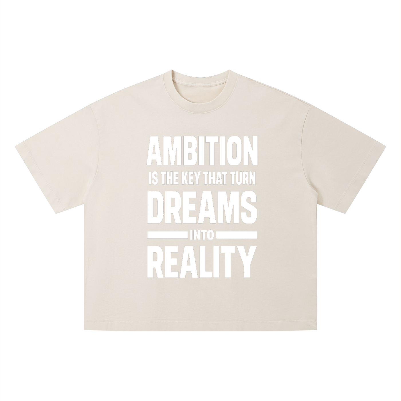 Ambitious Dreams " Dreams Into Reality " Unisex Vintage Wash Boxy T-Shirt