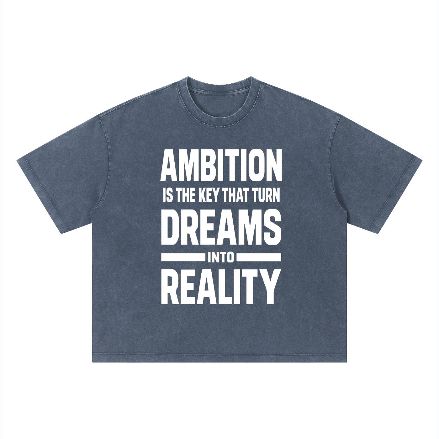 Ambitious Dreams " Dreams Into Reality " Unisex Vintage Wash Boxy T-Shirt