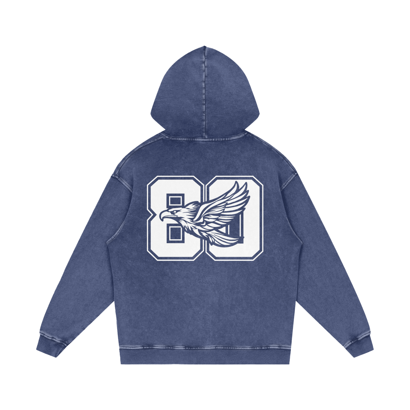 Ambitious Dreams " 80's Fly " Snow Washed Loose Cotton Hoodie