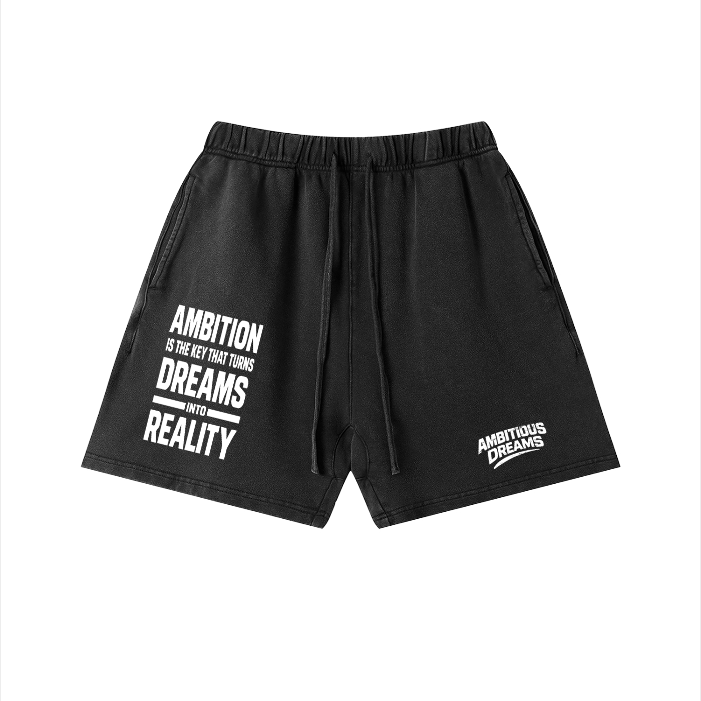 Ambitious Dreams " Dreams Into Reality " Unisex Vintage Wash Cotton Shorts