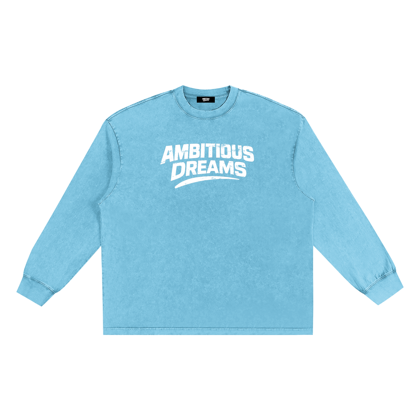 Ambitious Dreams Snow Washed Frayed Edge T-Shirt