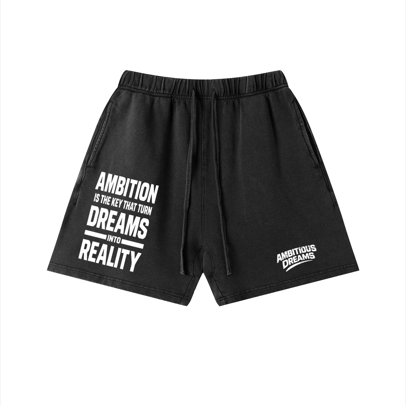 Ambitious Dreams " Dreams Into Reality " Unisex Vintage Wash Cotton Shorts