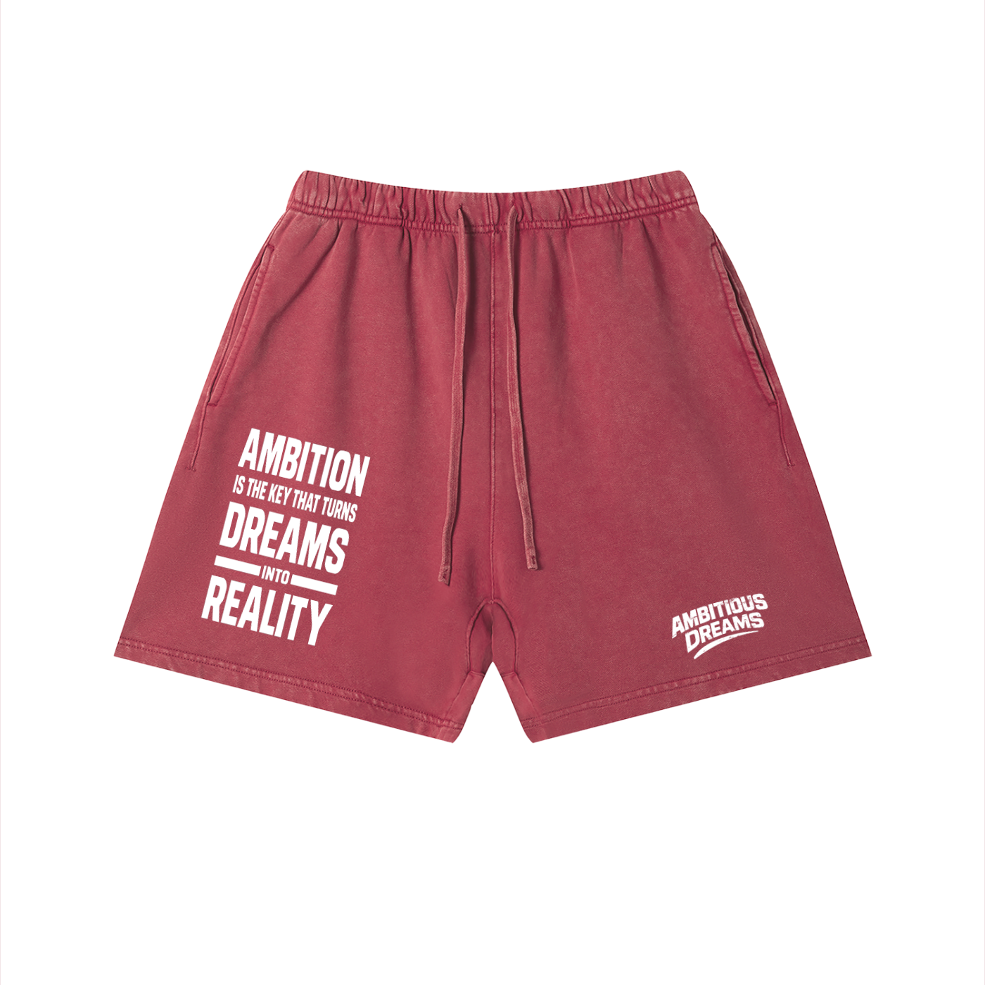 Ambitious Dreams " Dreams Into Reality " Unisex Vintage Wash Cotton Shorts
