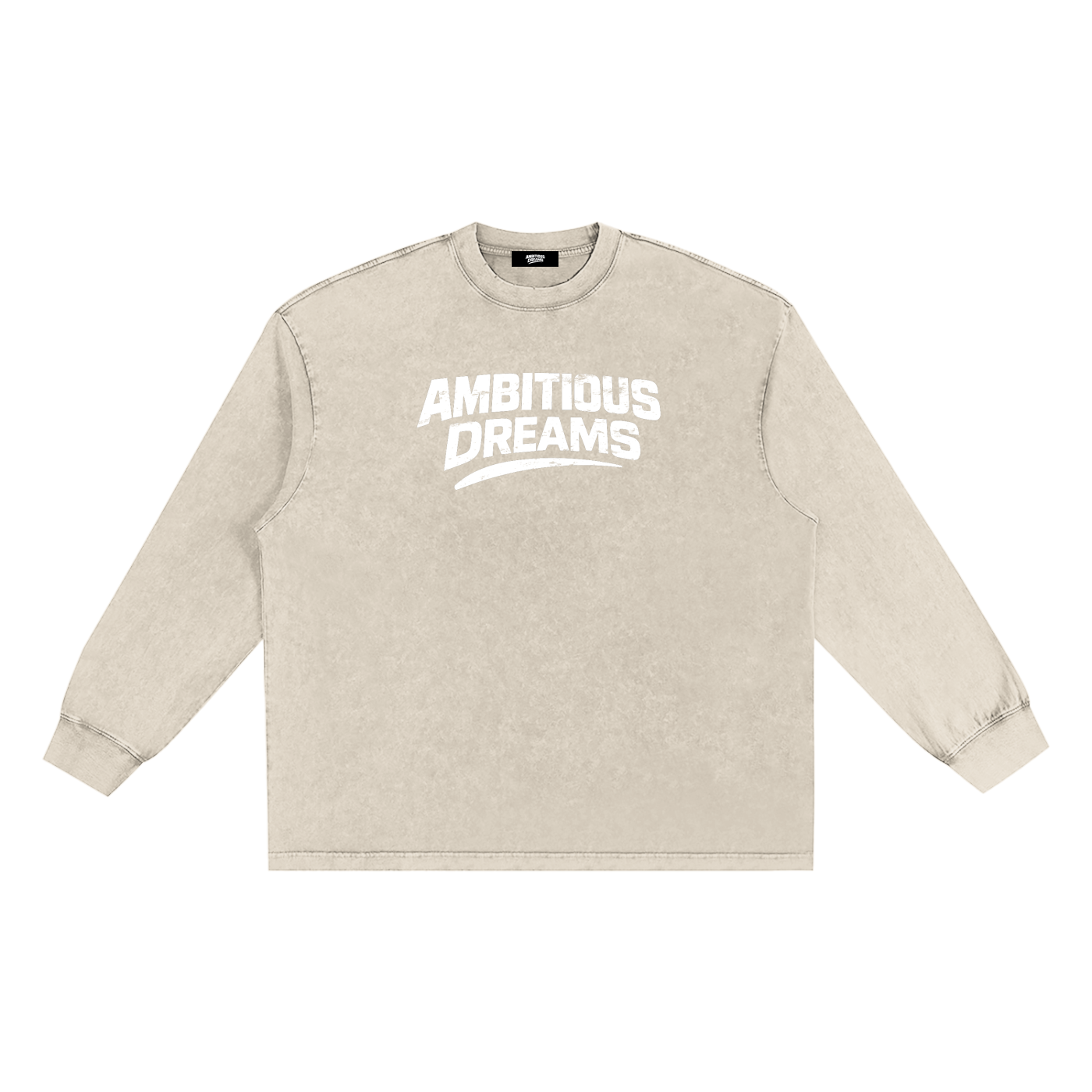Ambitious Dreams Snow Washed Frayed Edge T-Shirt