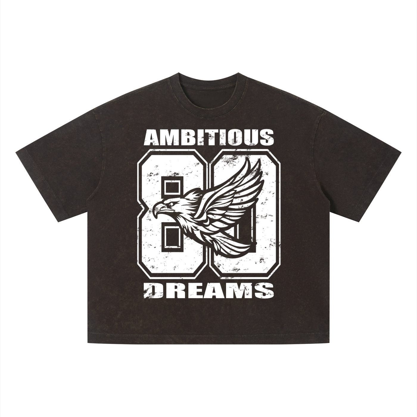 Ambitious Dreams " 80's Fly " Unisex Vintage Wash Boxy T-Shirt