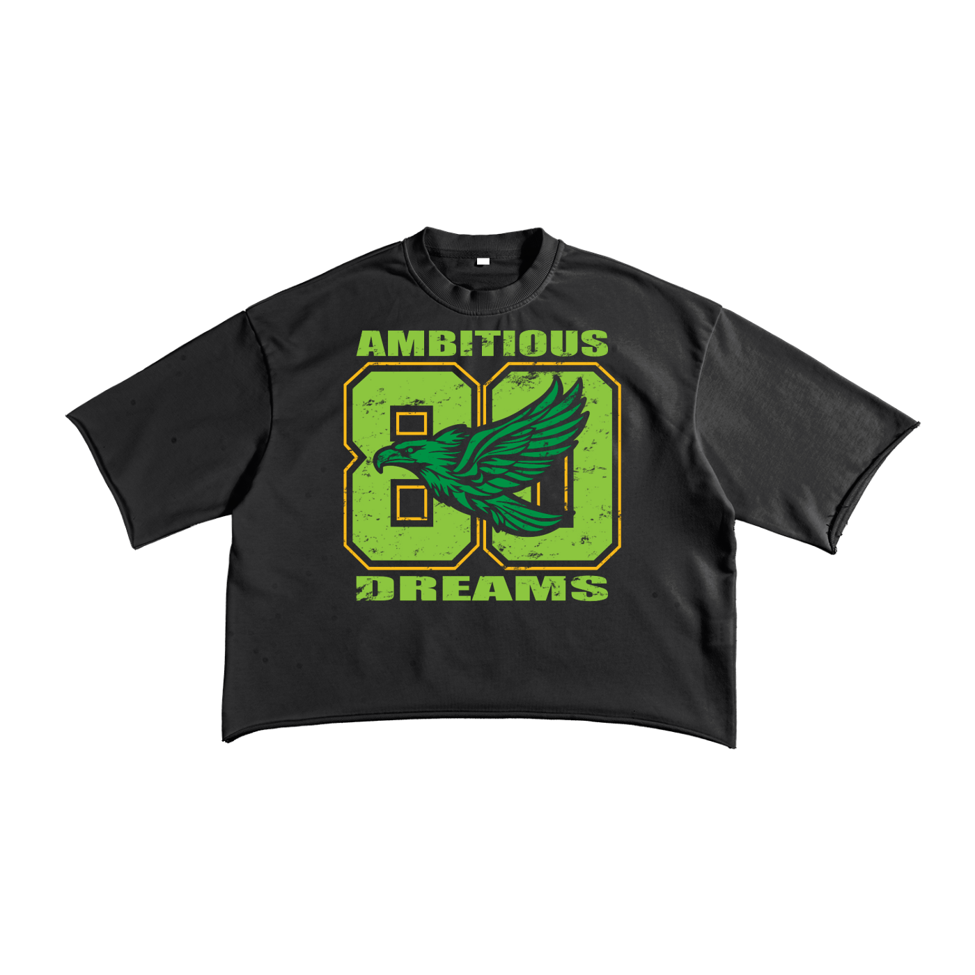 Ambitious Dreams "80's Fly" French Terry Raw Edge T-Shirt