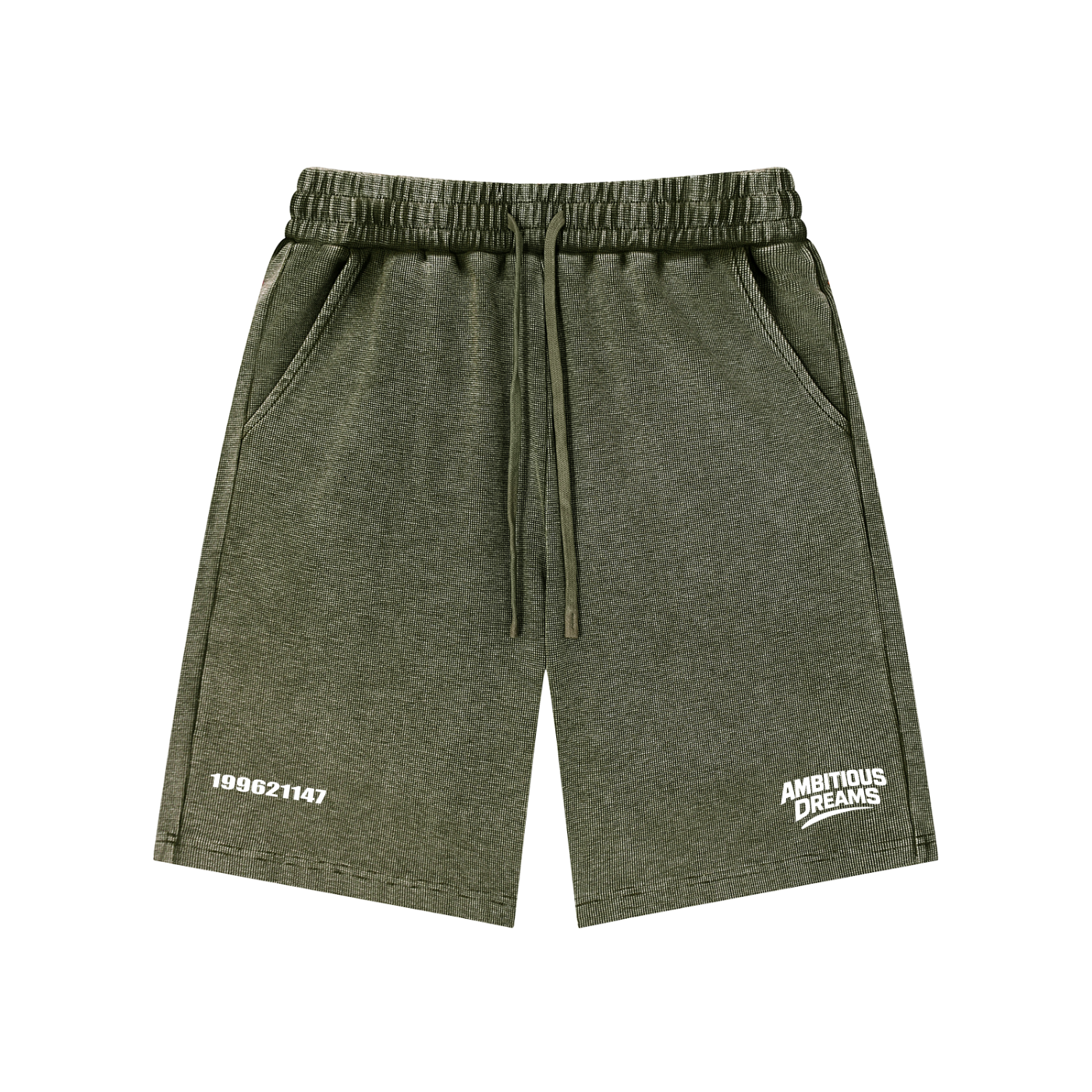 Ambitious Dreams Mineral Wash Waffle Knit Shorts