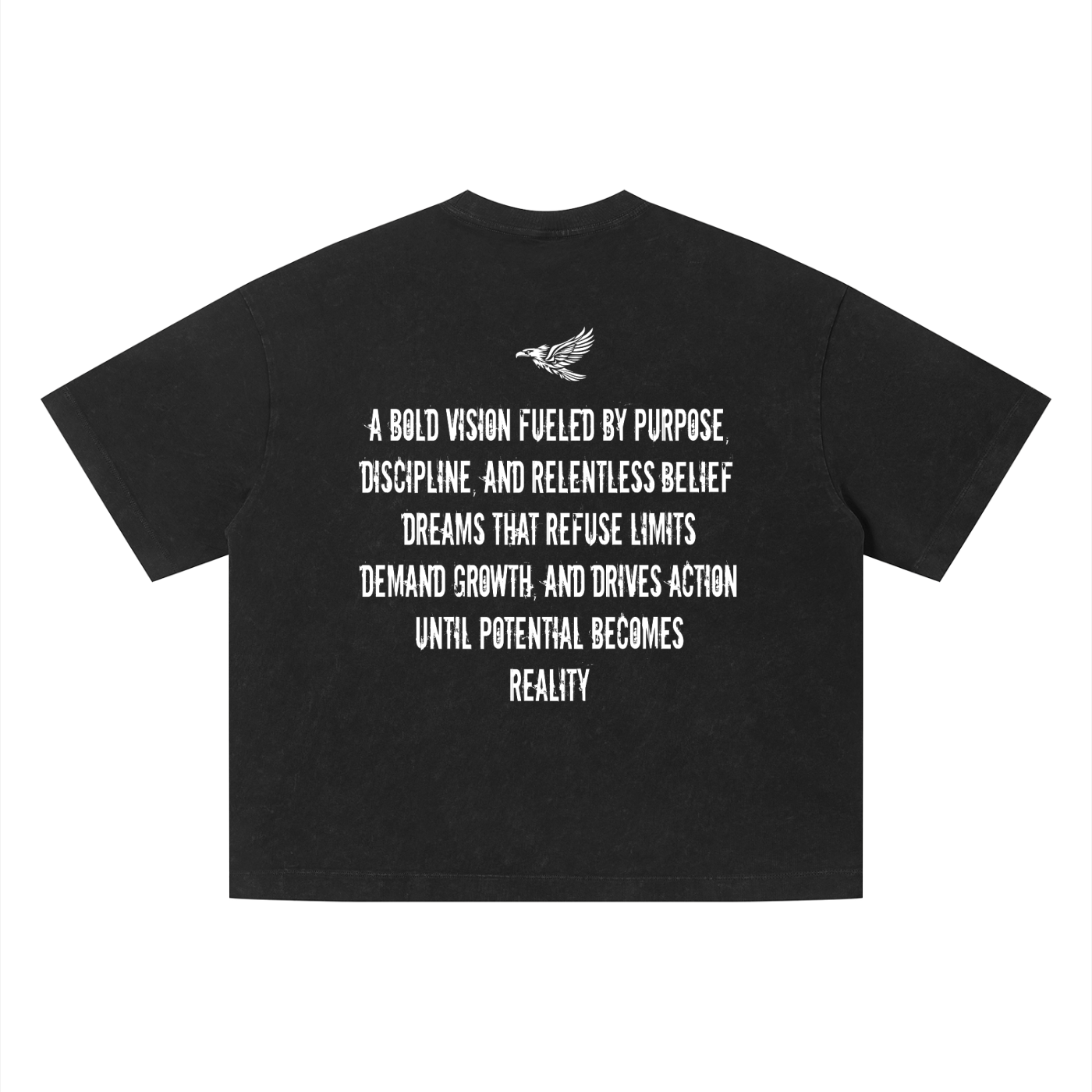 Ambitious Dreams " Define Ambitious Dreams " Unisex Vintage Wash Boxy T-Shirt