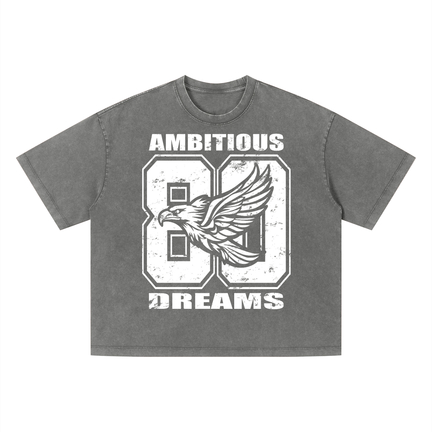 Ambitious Dreams " 80's Fly " Unisex Vintage Wash Boxy T-Shirt