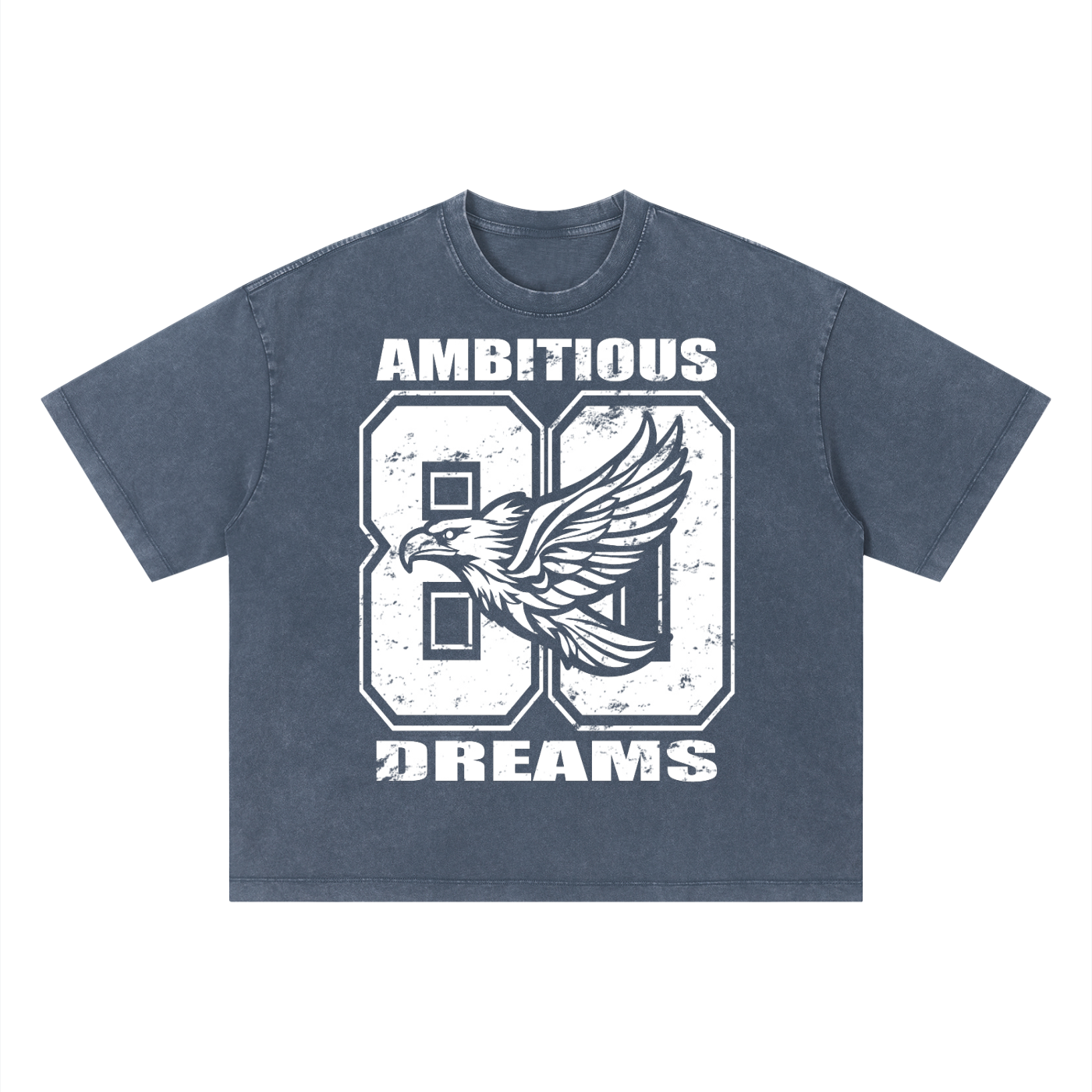 Ambitious Dreams " 80's Fly " Unisex Vintage Wash Boxy T-Shirt
