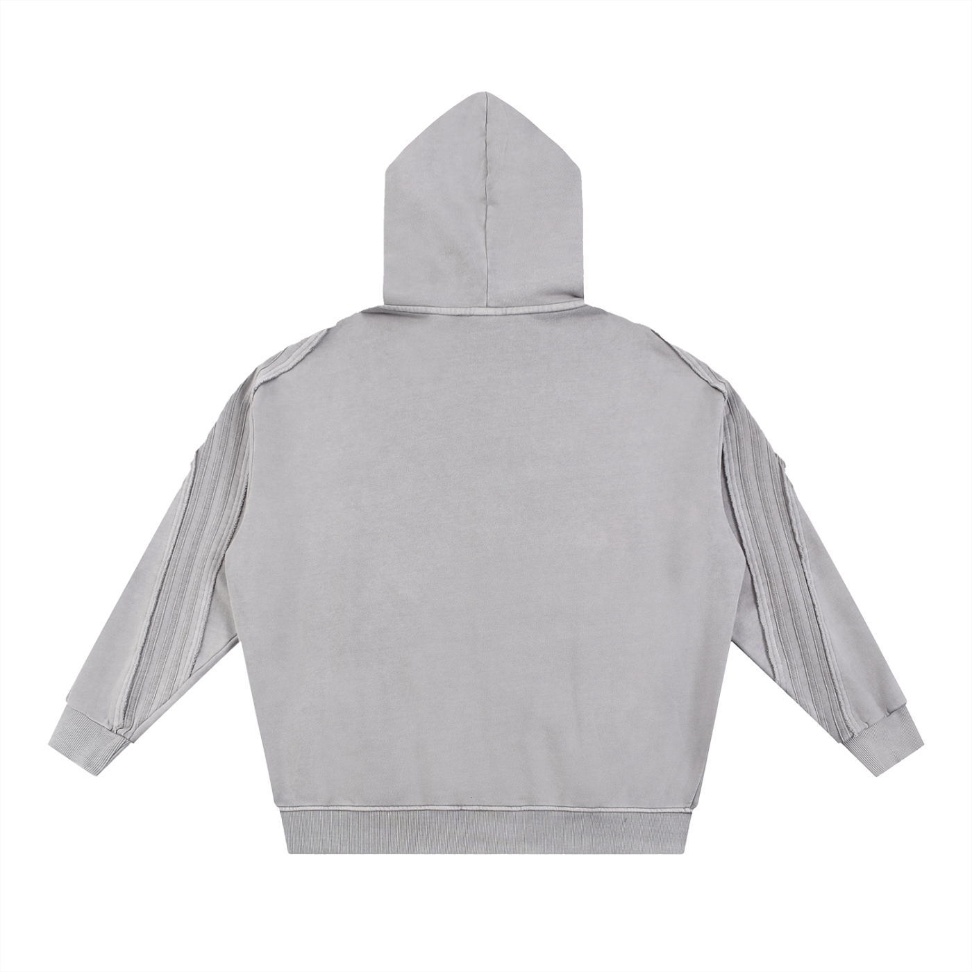 Ambitious Dreams Snow Washed Tape Raw Edge Zip Hoodie