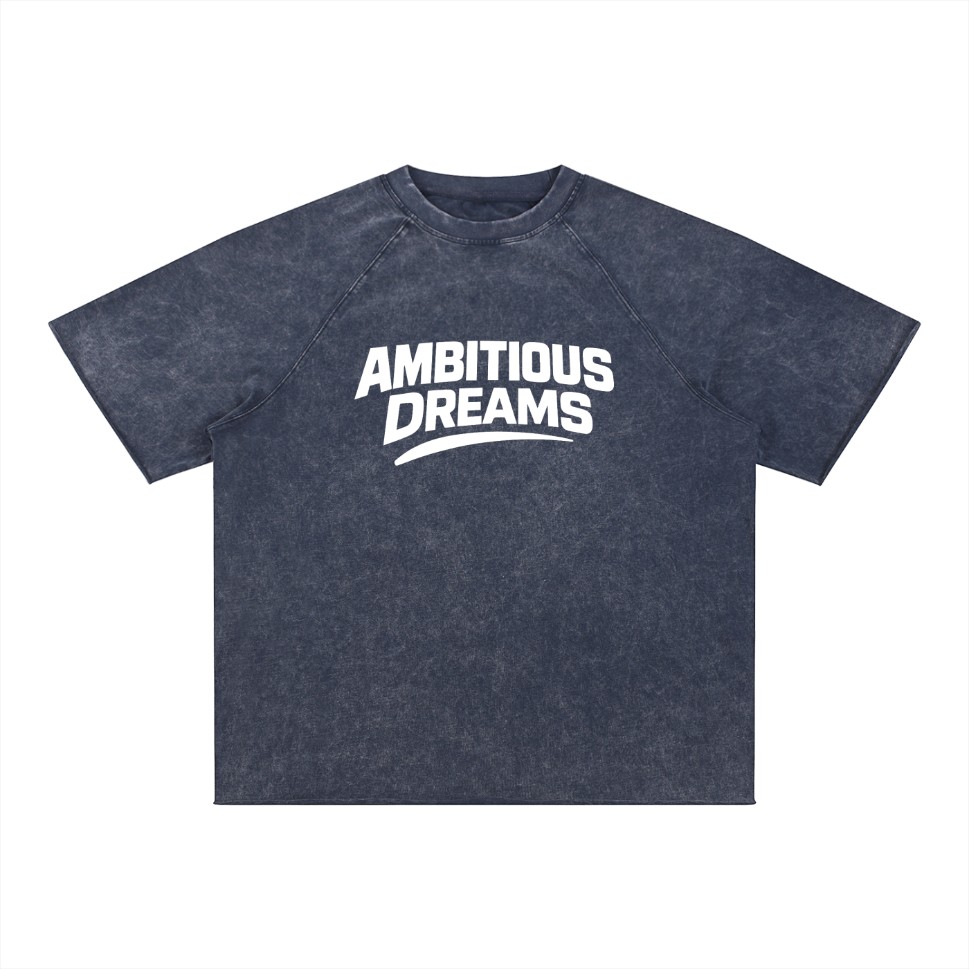 Ambitious Dreams " 80's Fly " Unisex Mineral Wash Raw Edge T-Shirt