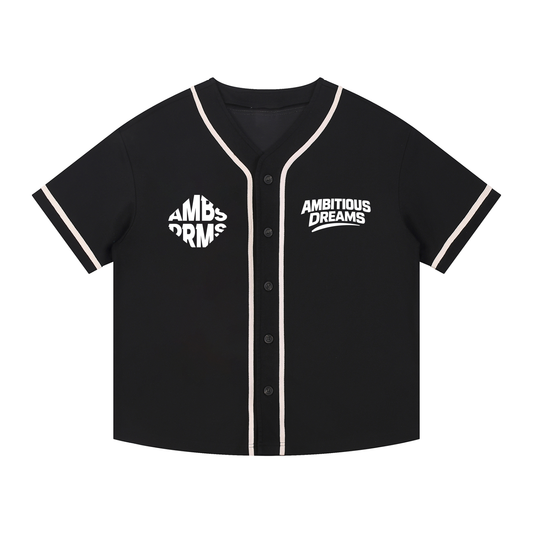 Ambitious Dreams "Dreams Into Reality" Contrast Piped Button-Up Jersey